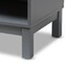 Baxton Studio Deirdre Modern Grey Wood 1-Drawer Nightstand 143-7886 - alternate 3